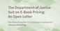 BK's Response to the DOJ Suit Regarding E-Book Pricing